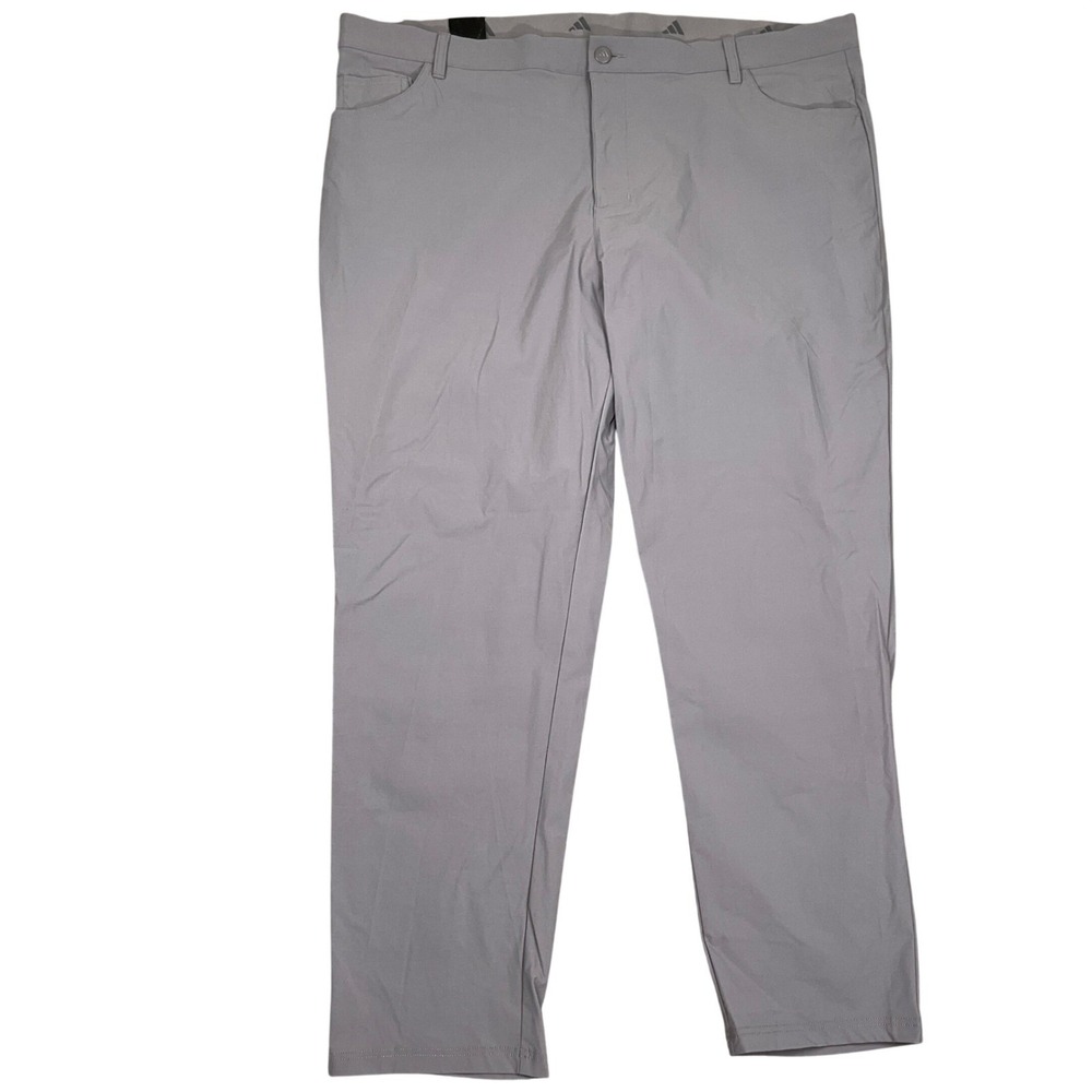 Adidas Golf Pants Mens 42W 32L Gray Ultimate 365 5-Pocket Taper Commuter Comfort